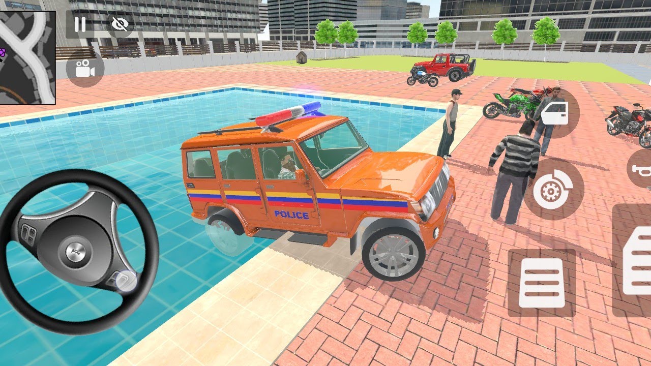 Bike car game Franklin ordered an Indian Police Car game and drive an Indian Bus in a game