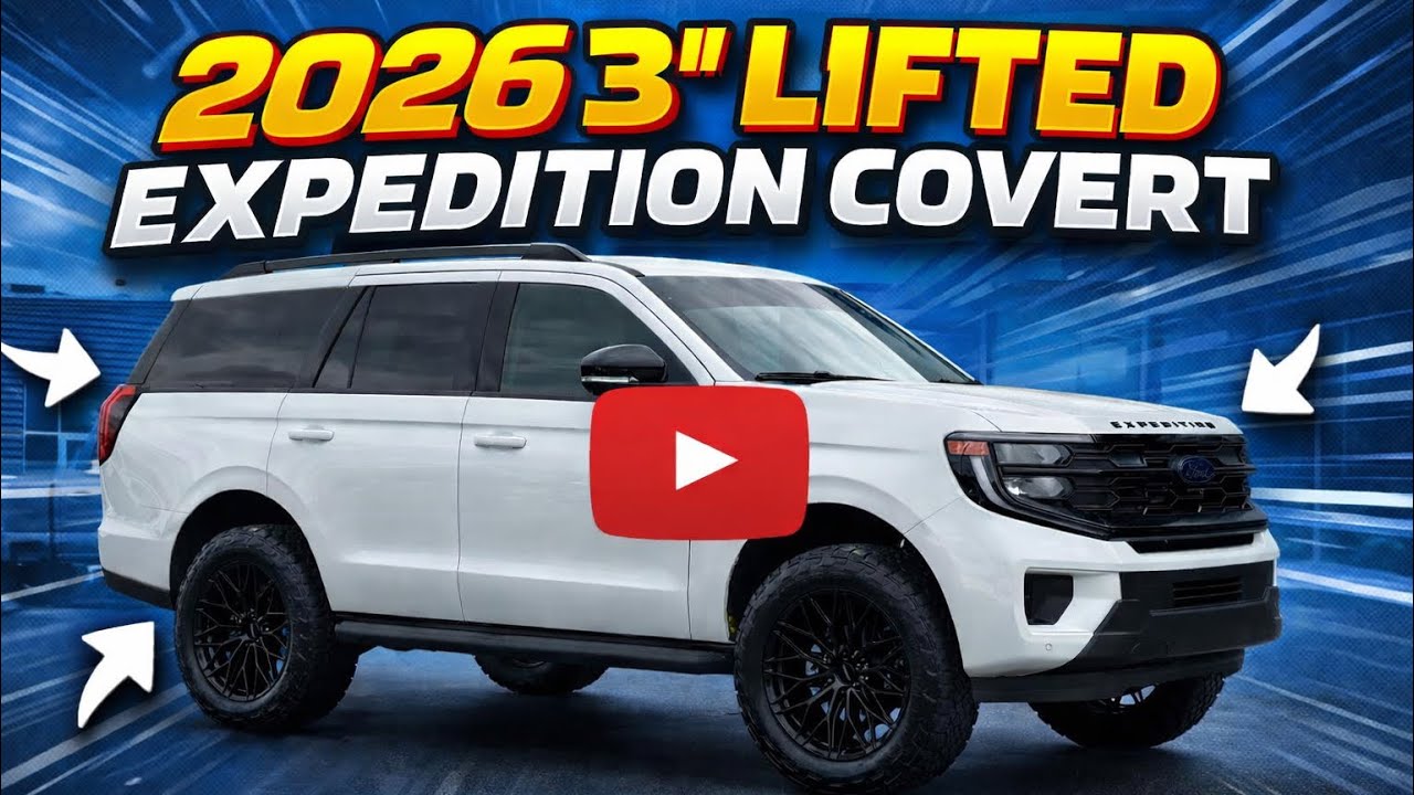 Ford Expedition AKINS 2026 года, лифт подвески на 3 дюйма, шины 35 дюймов и новые диски Vossen 22...