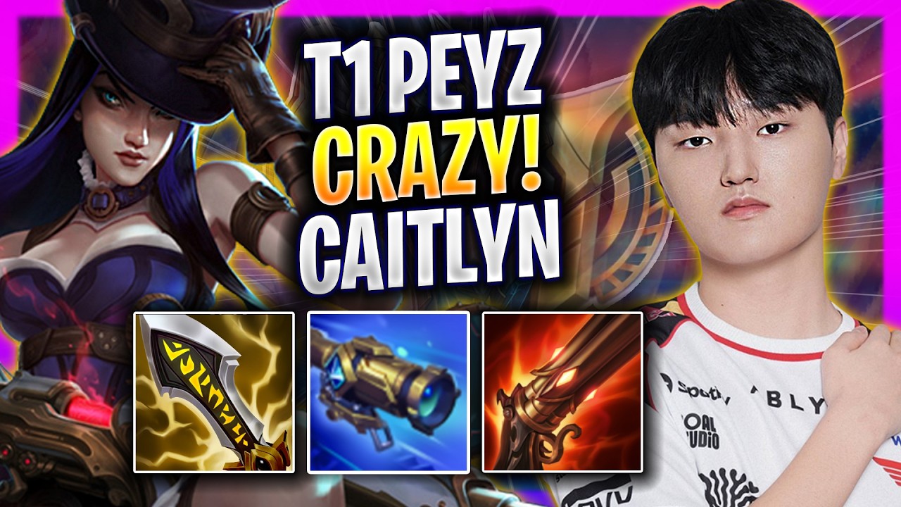 PEYZ CRAZY GAME WITH CAITLYN! - T1 Peyz Plays Caitlyn ADC vs Ashe! | Season 2026