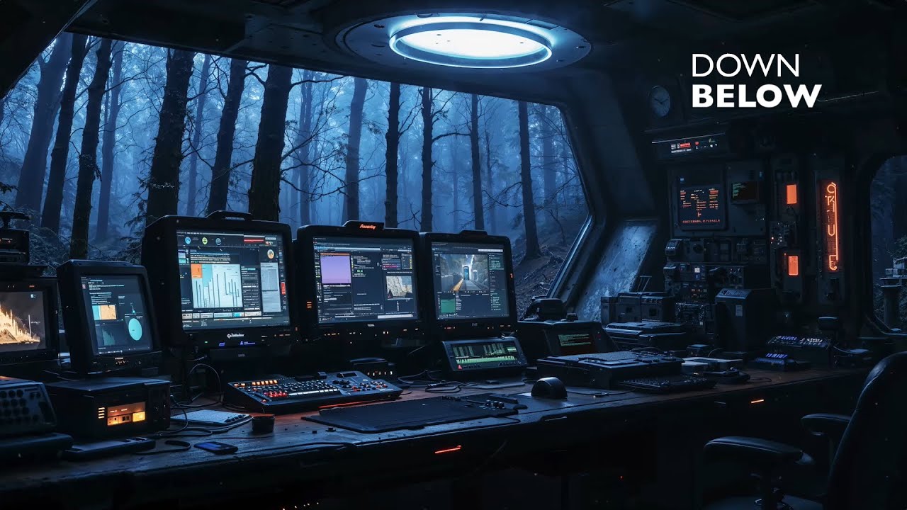 Forest BUNKER Outpost | Sci-Fi Ambience for Focus & Sleep 4K