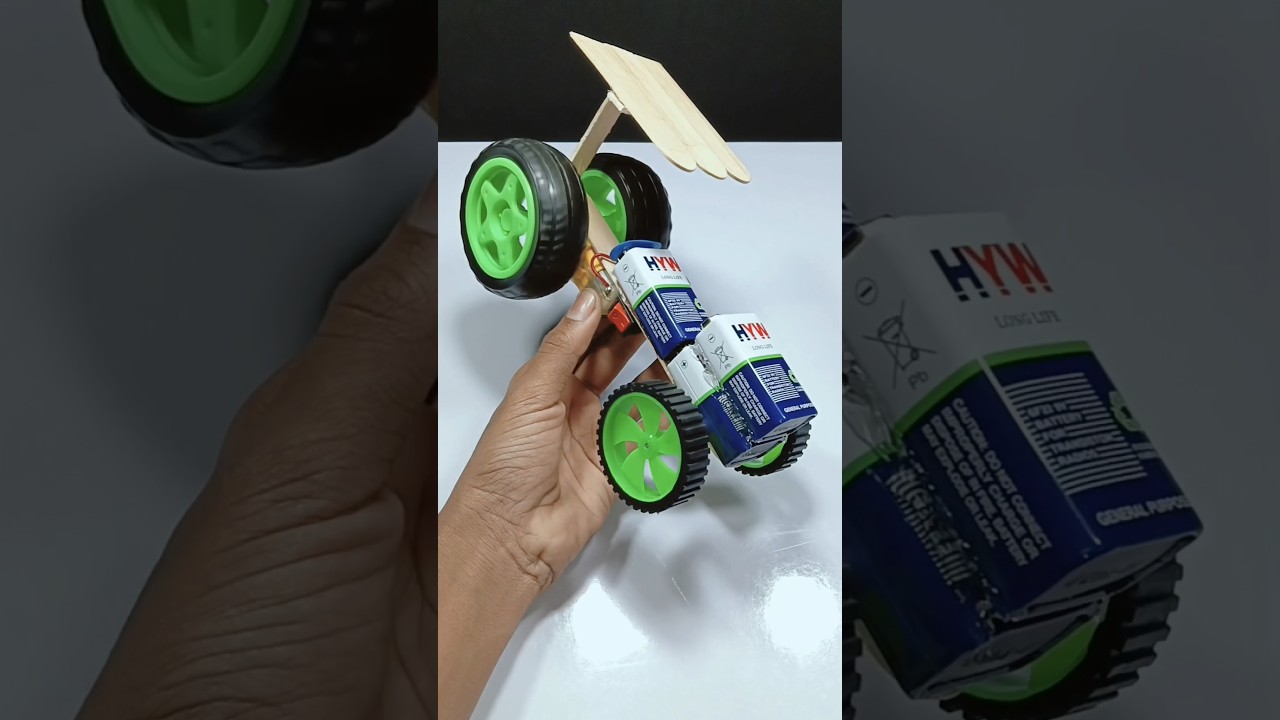 How to make tractor with motor || Gadi kaise banaen #motor #shorts
