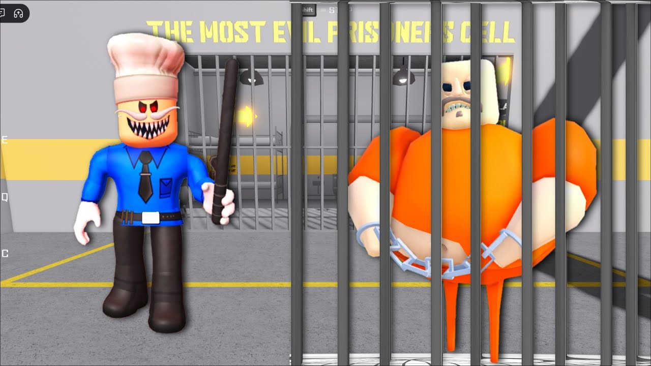 Papa Pizza Arrest Barry! BARRY'S PRISON RUN Roblox Obby Run!