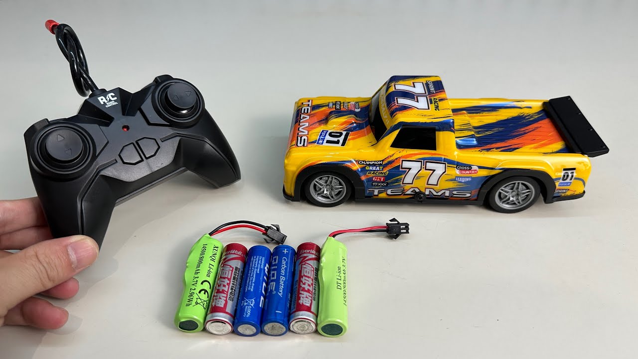 Unboxing 3D gear fire truck, cool RC container truck, high-speed RC sports car,RC formula racing car