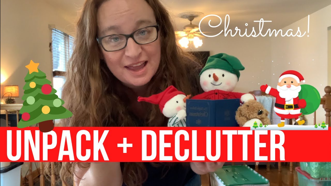Unpack + Declutter Boxes: Minimalist Christmas Edition