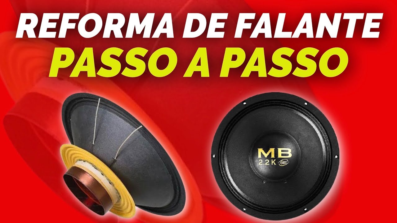 RECONDICIONANDO UM ALTO FALANTE PASSO A PASSO