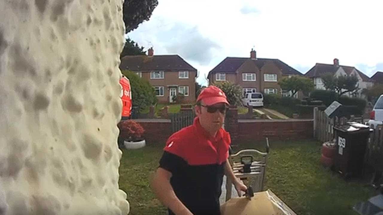An angry delivery man delivers a parcel in unethical way! || WooGlobe