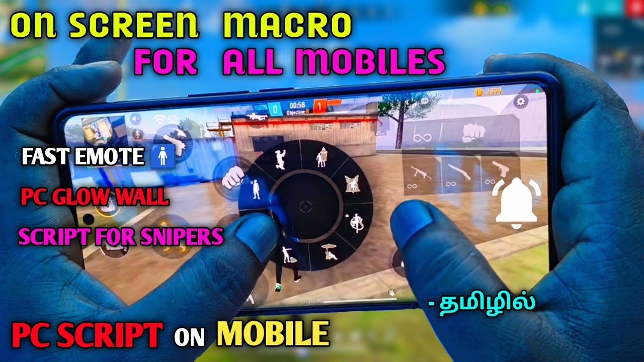 ON SCREEN MACRO⚙️ FOR ALL MOBILES📱FULL LIVE SETUP 🔌 PC 🖥️SCRIPT FOR MOBILES💯