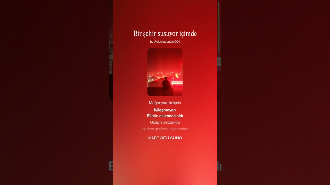 Bir Şehir Susuyor İçimde...