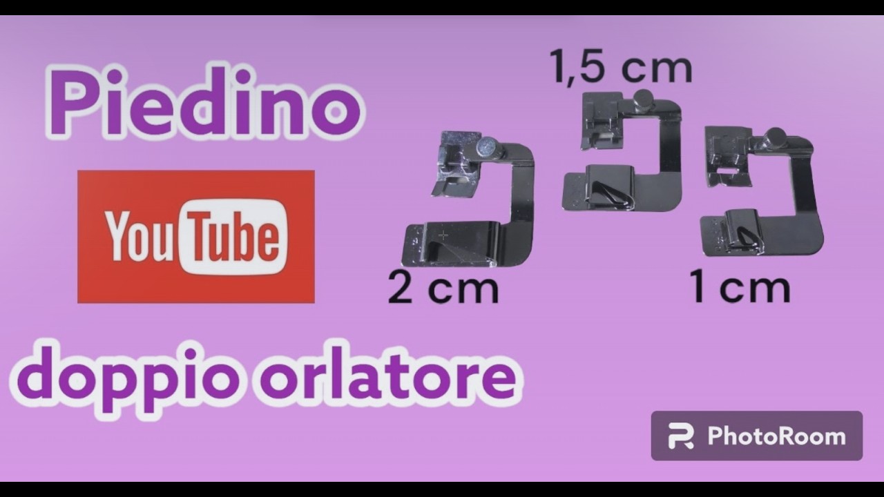 Piedino doppio orlatore