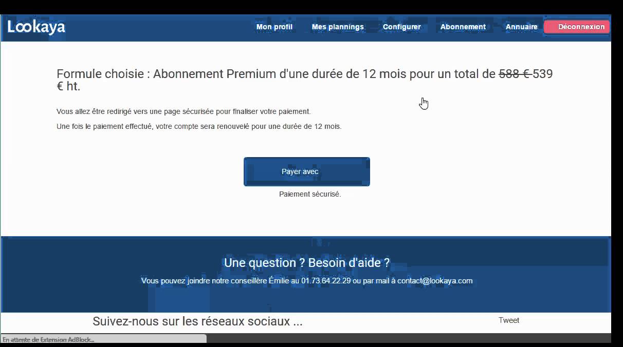 [FAQ] Suivre l'&eacute;tat de mon abonnement Lookaya
