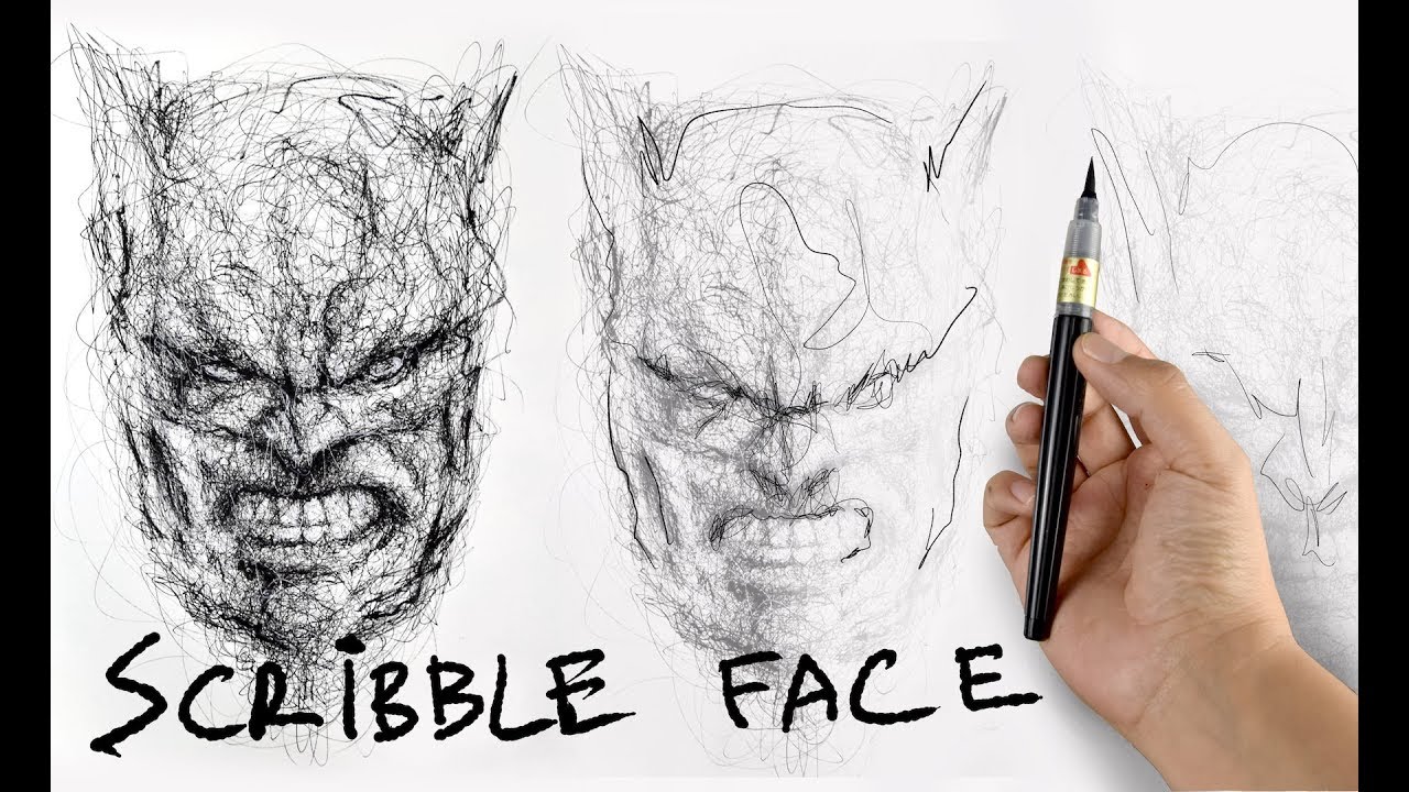 Scribble faces - Batman