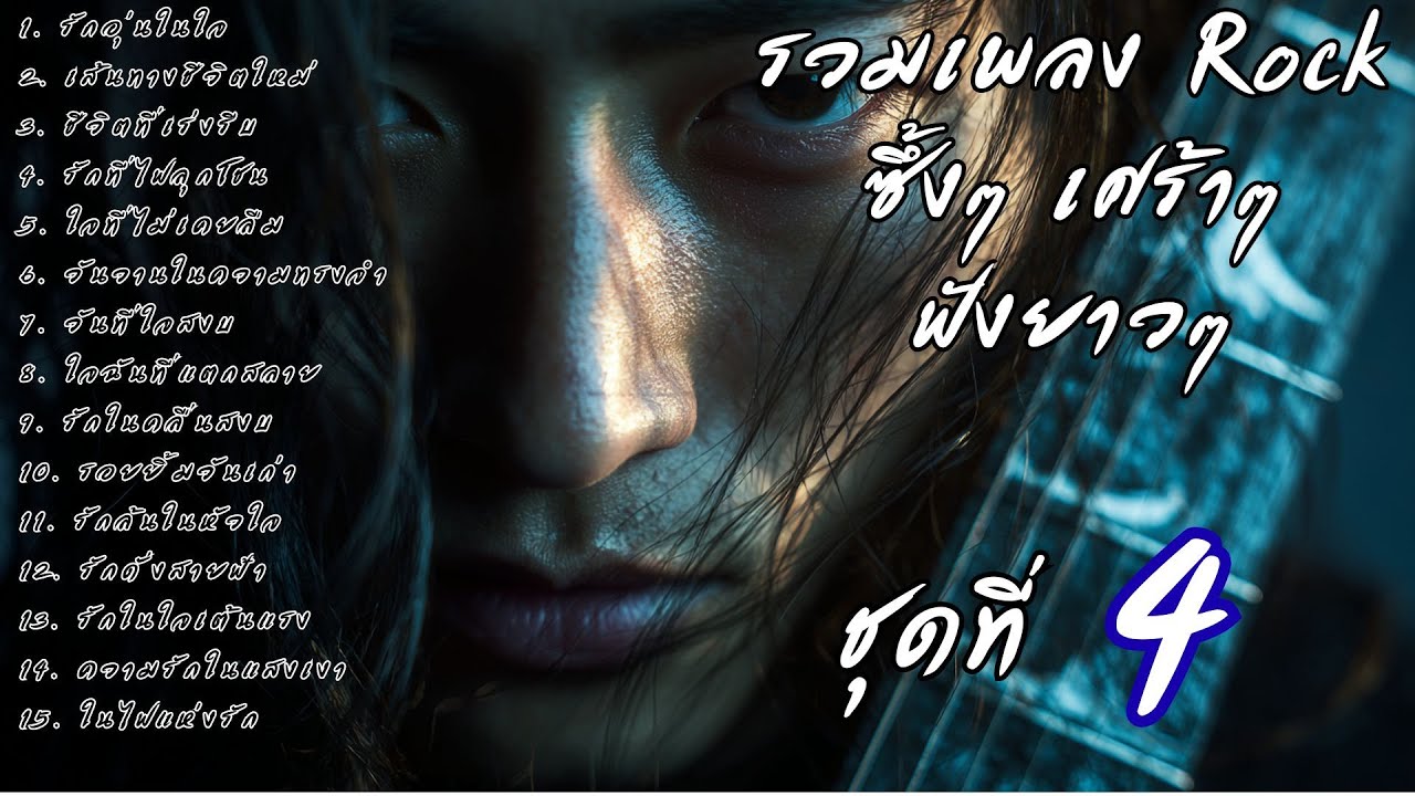 🎧 รวมเพลงร็อคซึ้งๆ เศร้าๆ ฟังยาวๆ  เจ็บๆ จนบาดใจ | เส้นทางร็อค Vol.4