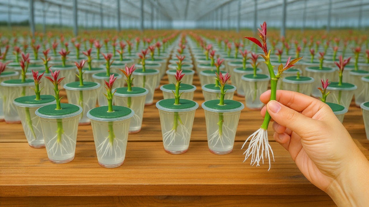 Hydroponic rose cuttings method that anyone can do at home!