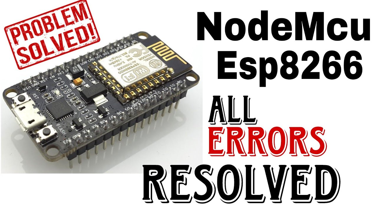 NodeMCU esp8266 errors fix