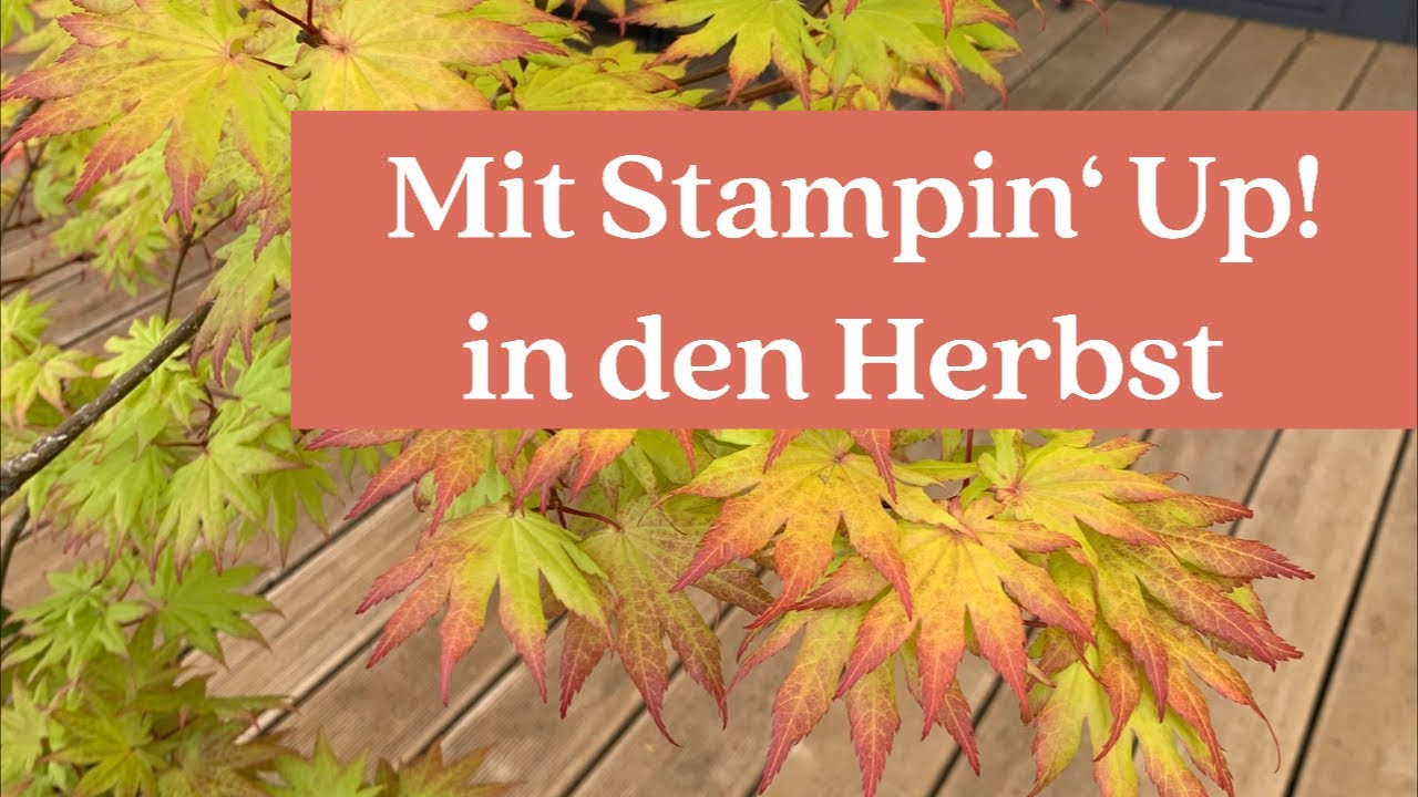 Herbstliche Karte selber basteln | DIY | Stempeln und Malen | mit Stampin‘ Up! Produkten