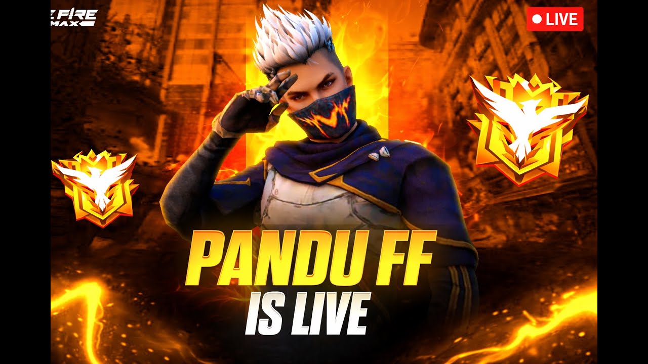 Telugu live stream - Pandu Free Fire - Grand Master lobby Rank Push