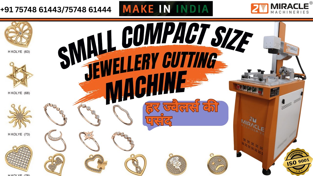 Jewellery Laser Cutting Machine compact | Miracle Machineries