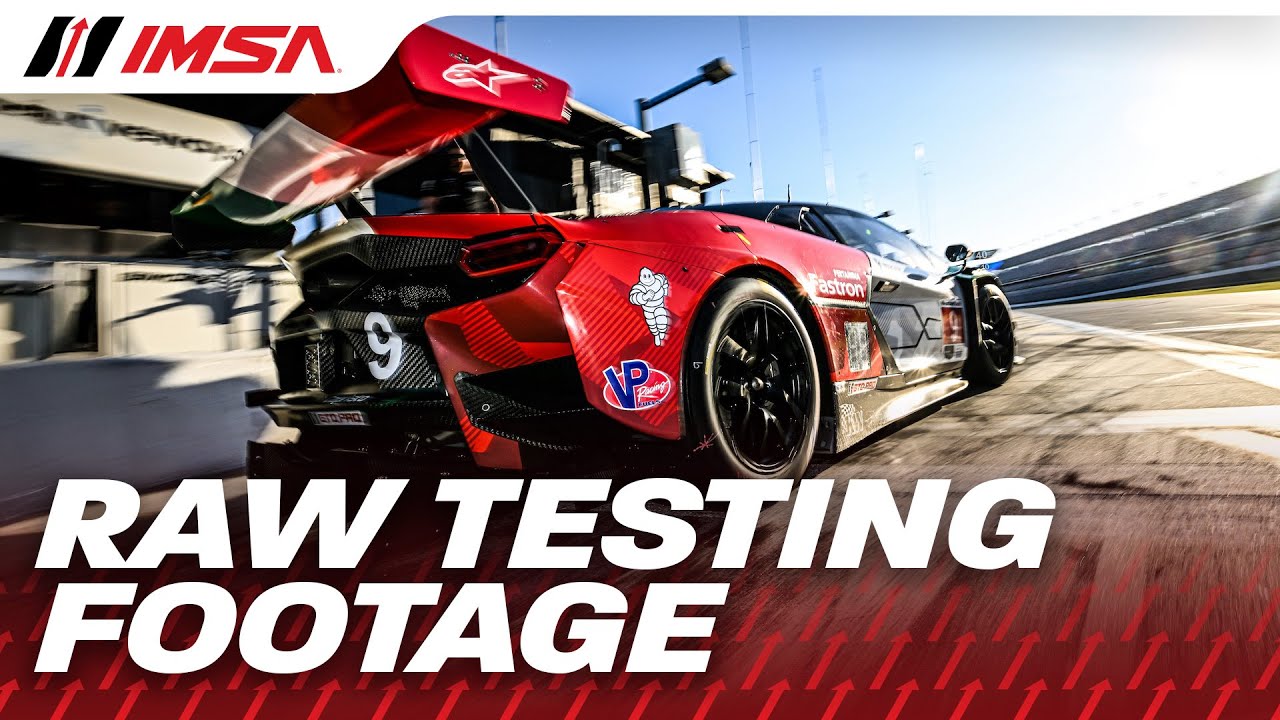 Testing at Daytona | Raw On Track Action | WeatherTech SportsCar Championship 2026 Season