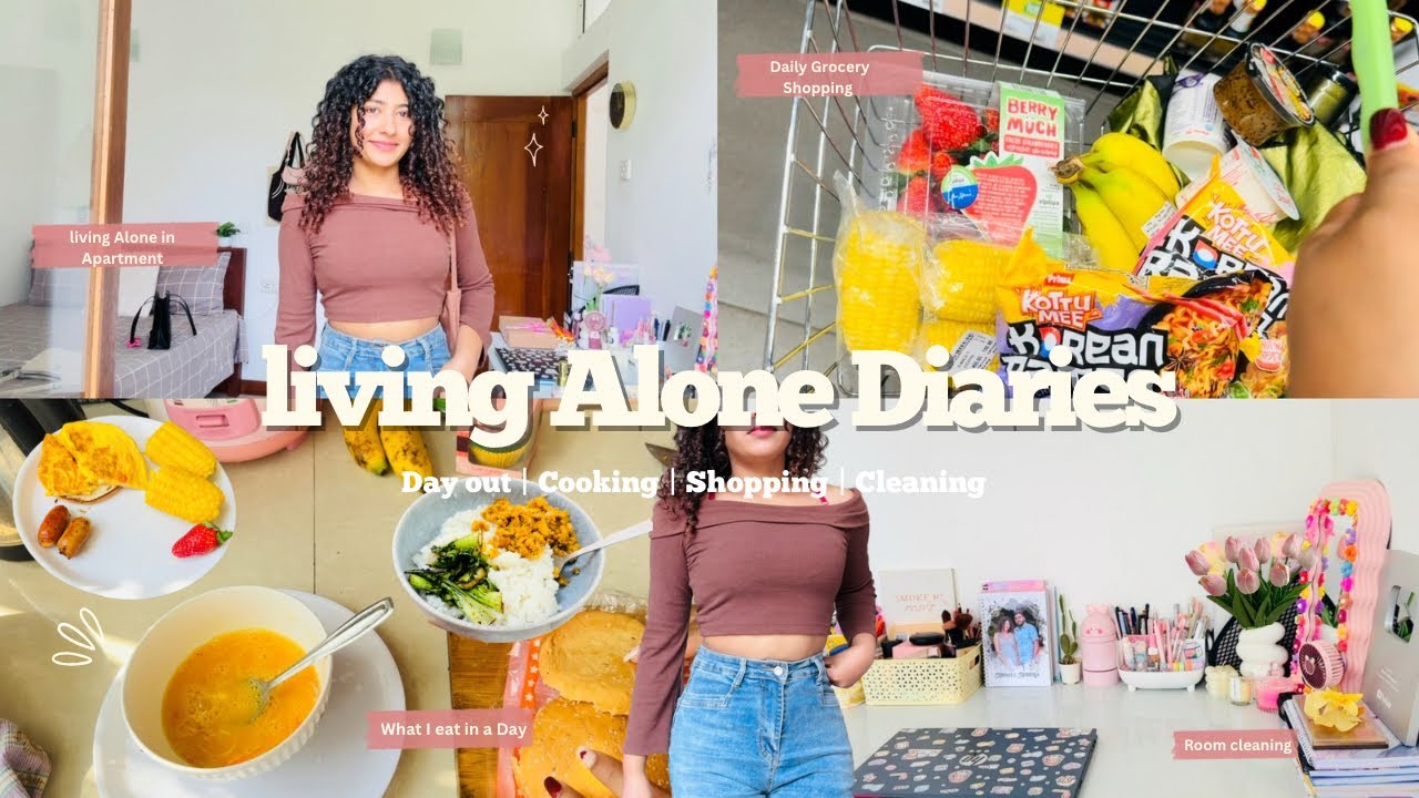 Living Alone Diaries in Kandy 🌷✨ Solo Date | Cooking | Shopping | Cleaning #aestheic #vlog (සිංහල)