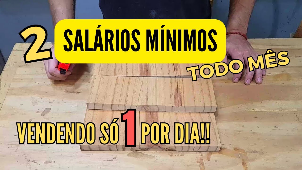 COMO VIVER DE MARCENARIA?! OBJETO FÁCIL DE FAZER E VENDE QUE NEM ÁGUA! ASSIM FICA FÁCIL!