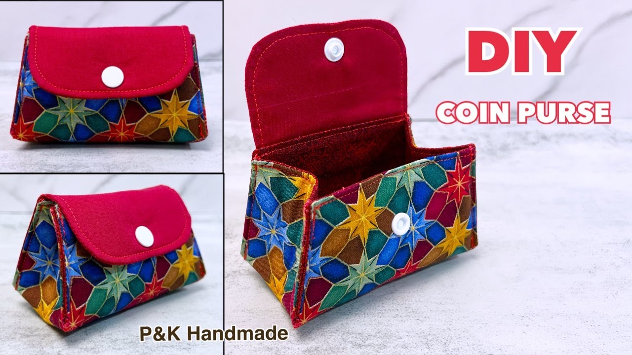 DIY🧵CUTE COIN PURSE SEWING TUTORIAL | COIN PURSE IDEAS MAKING  EASILY AT HOME |