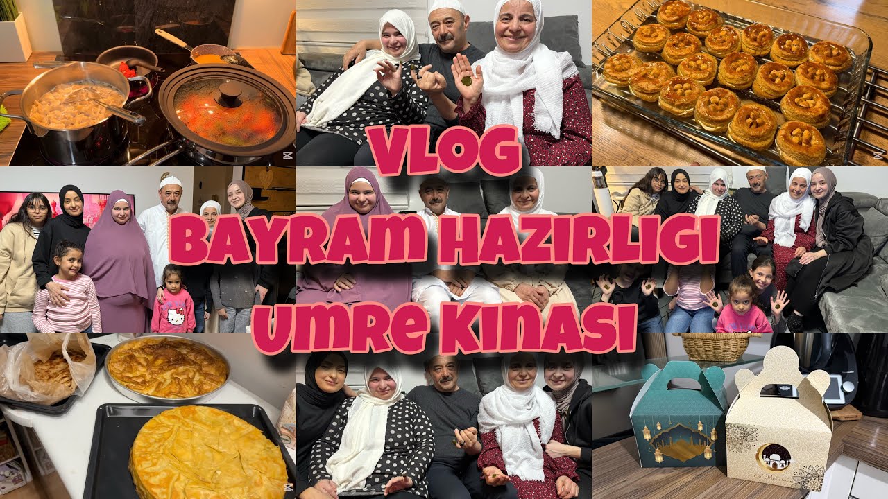 Bayram Hazırlıgı 🍬| Annemlerin Umre Kınası | Bayram Hediyesi 🎁| Son İftar Yemegi | Neler Hazırlamış?