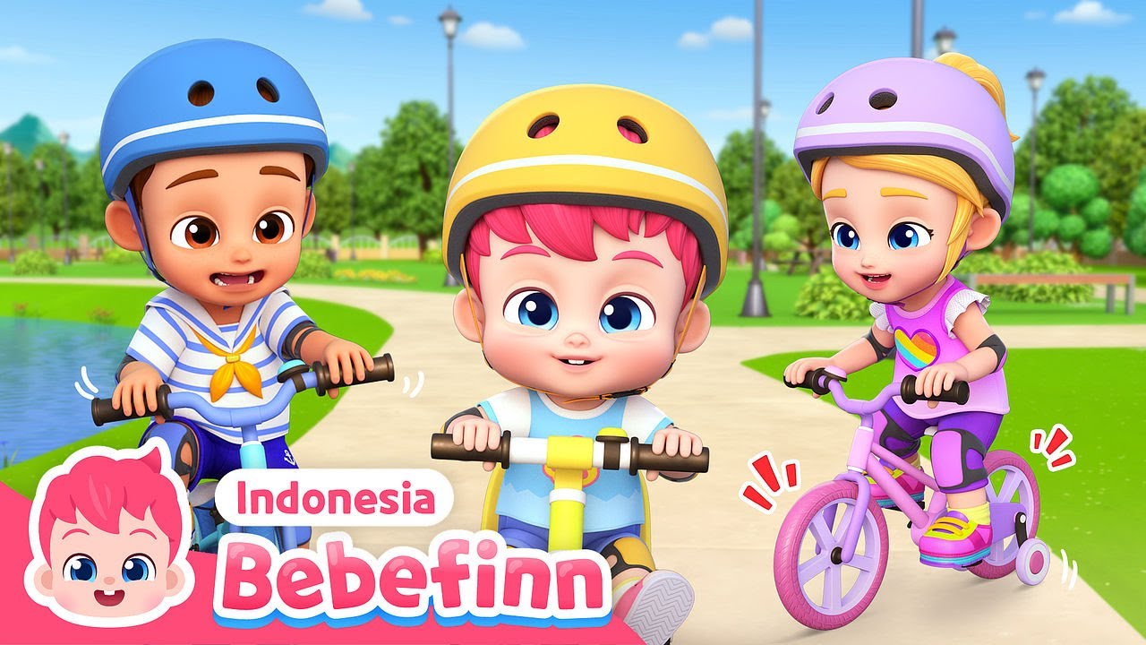Ayo Naik Sepeda! | EP99 | Kiri-kanan! Putar setangnya | Lagu Anak | Bebefinn Bahasa Indonesia