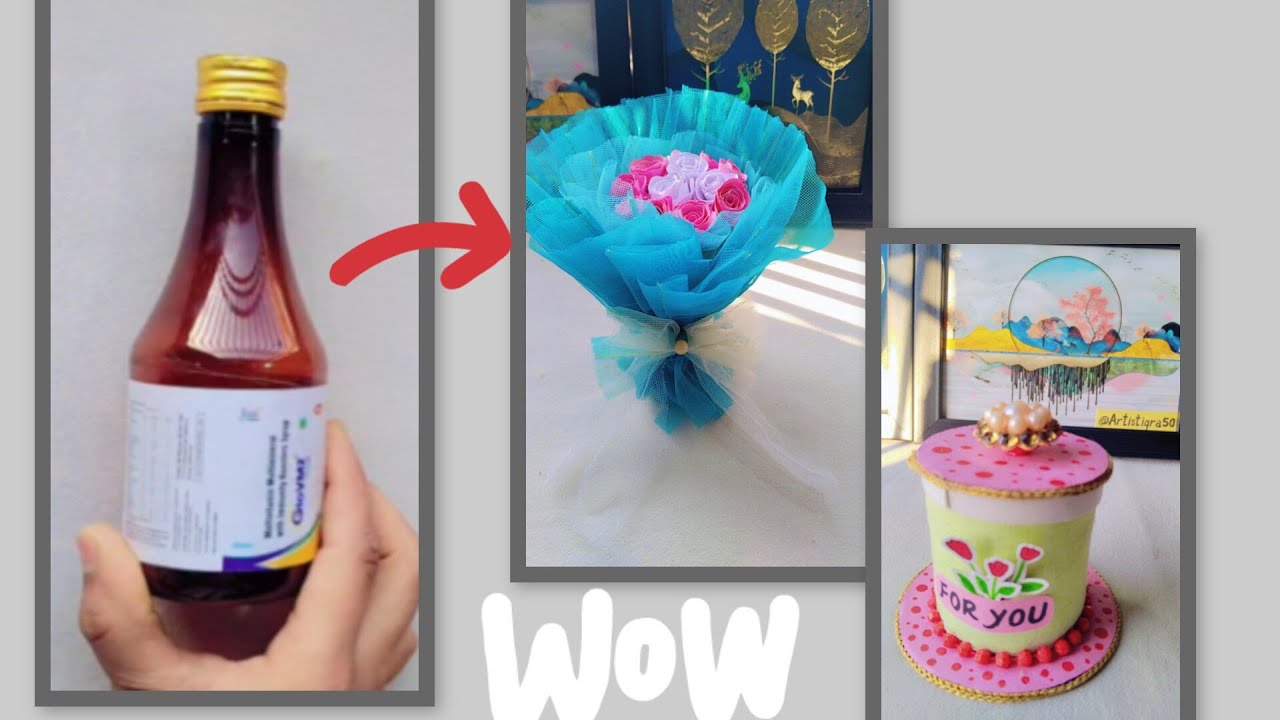 Plastic bottles se banayen cute gifts 🎁 #diy #craft #reuseideas #viral #viralvideo 