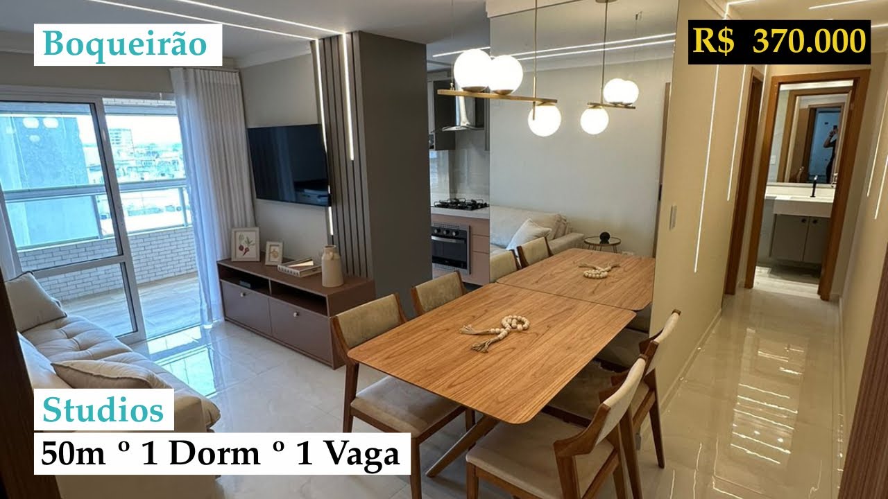 O Novo Conceito de STUDIO - FLAT SERVICE, na Praia Grande (Investimento ou Moradia!) - BOQUEIRÃO.