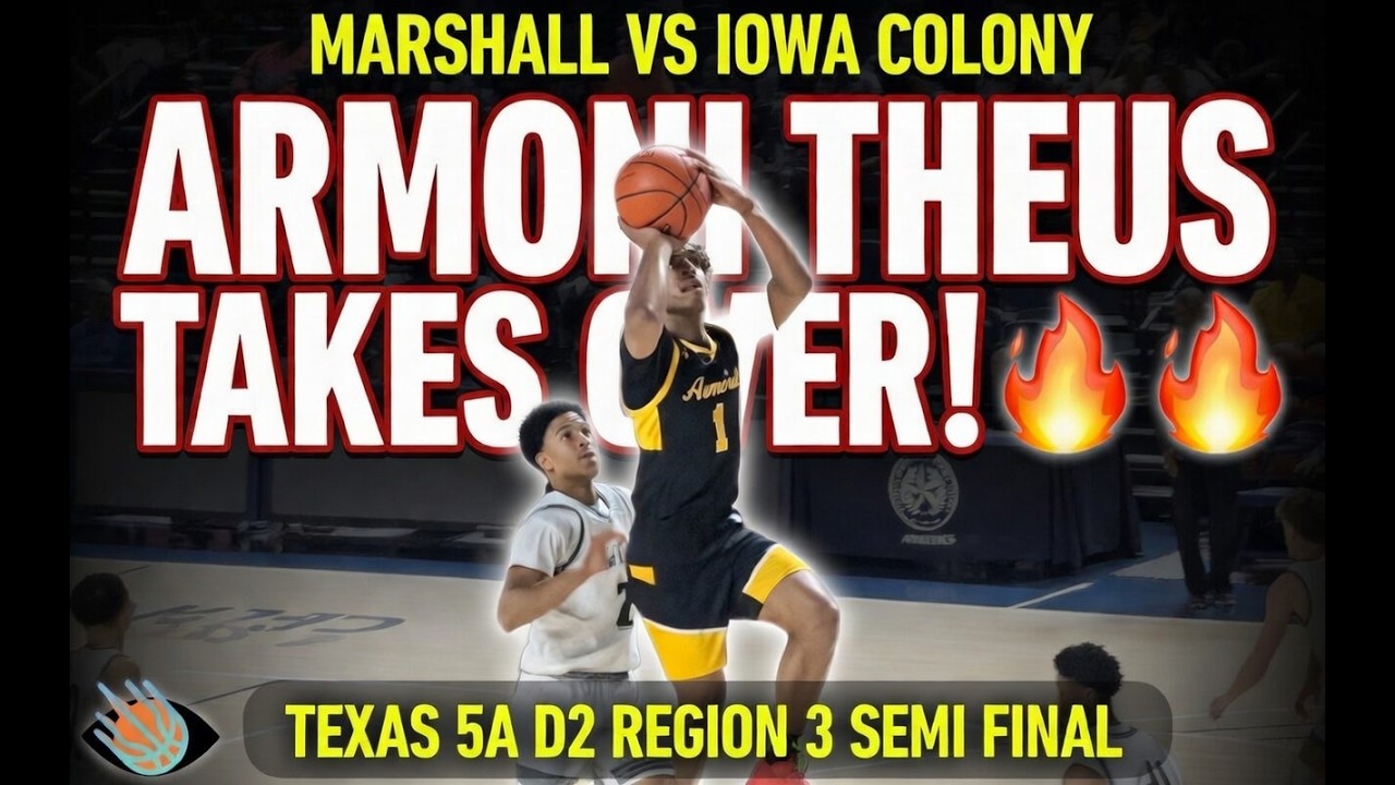 Marshall vs Iowa Colony: Texas 5A D2 Region 3 Semi Final! Armoni Theus TAKES OVER!
