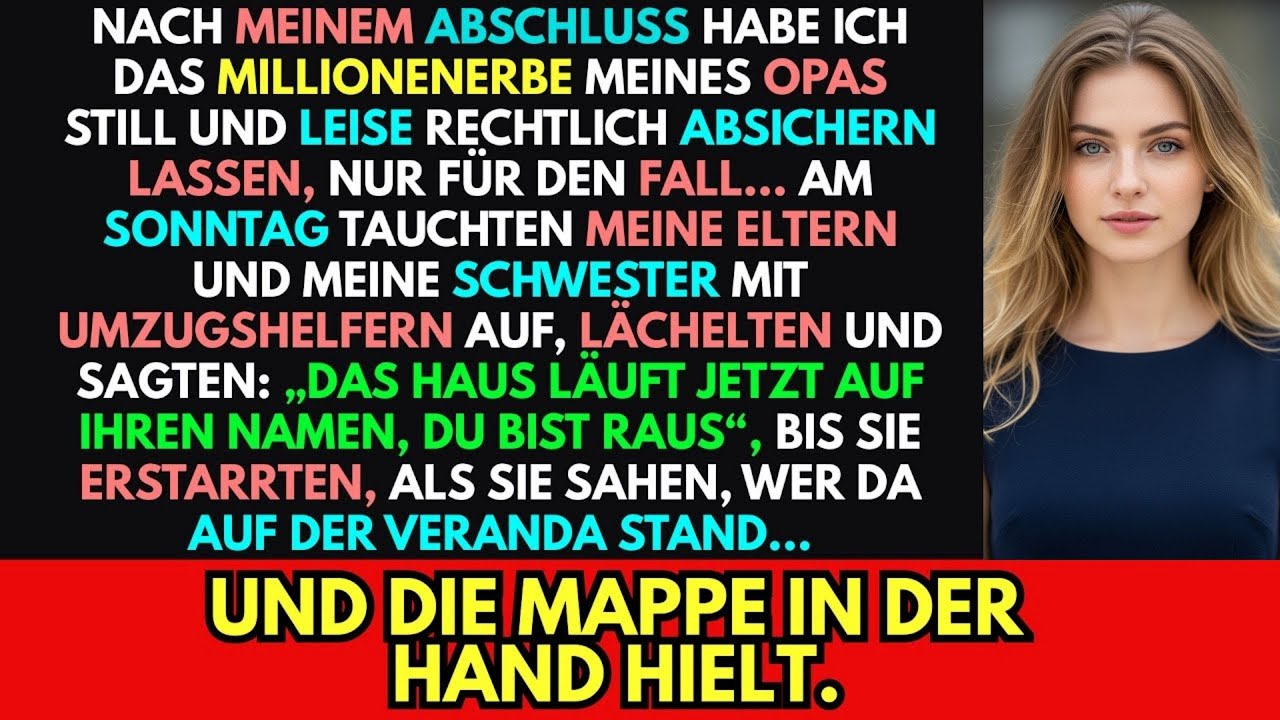 Nach meinem Abschluss übertrug ich das Anwesen meines Großvaters in eine Stiftung. Für alle Fälle…