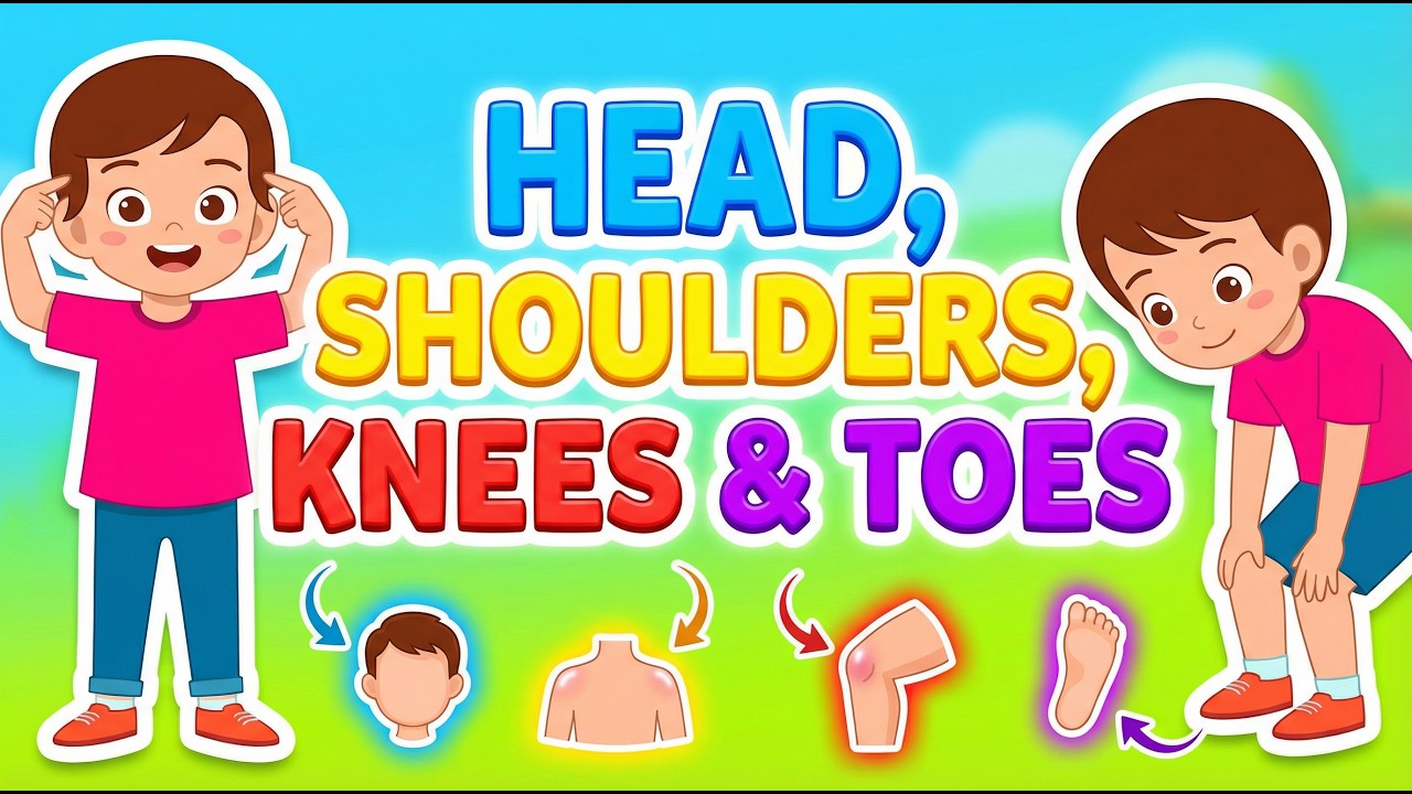 Head, Shoulders, Knees, and Toes short 🎵 | @CrazyChamps Nursery Rhymes & Kids Songs for Kids Fun 🎵