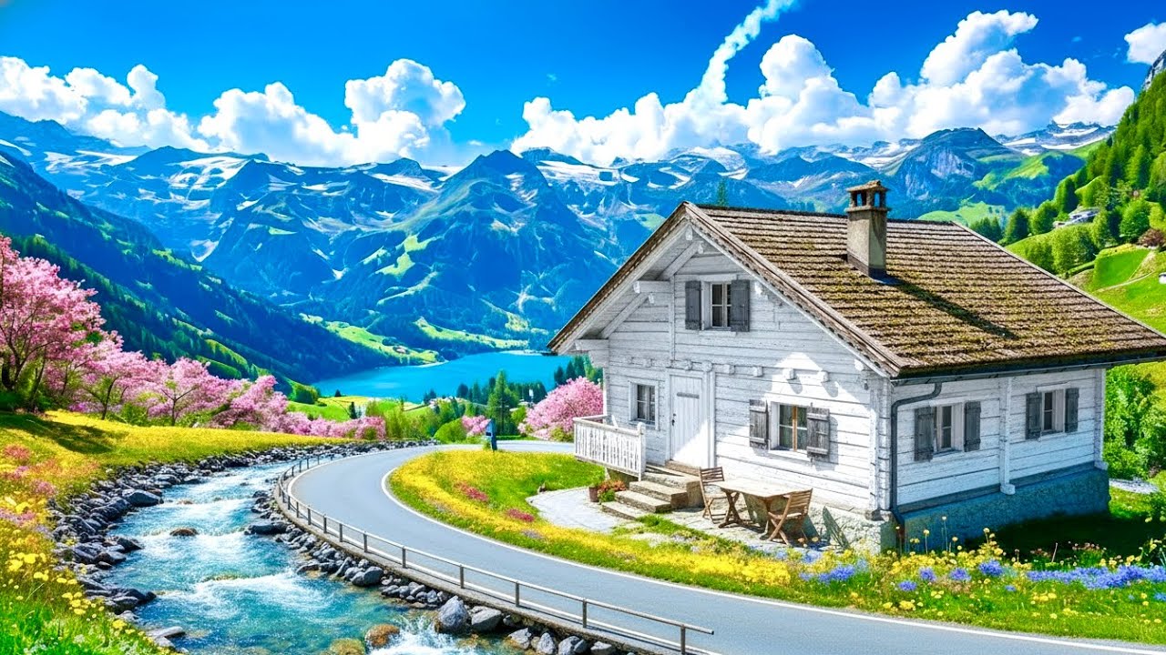 Swiss 4K , Beautiful Swiss Villages Seen From the Road , TV