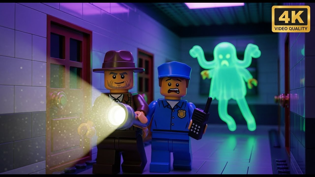 Investigating the Haunted Office in LEGO City Downtown! 👻🏢🔦