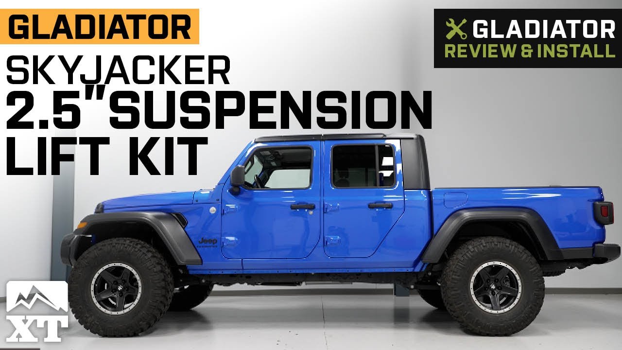 Jeep Gladiator JT SkyJacker 2.50-Inch Dual Rate Long Travel Suspension Lift kit Review & Install