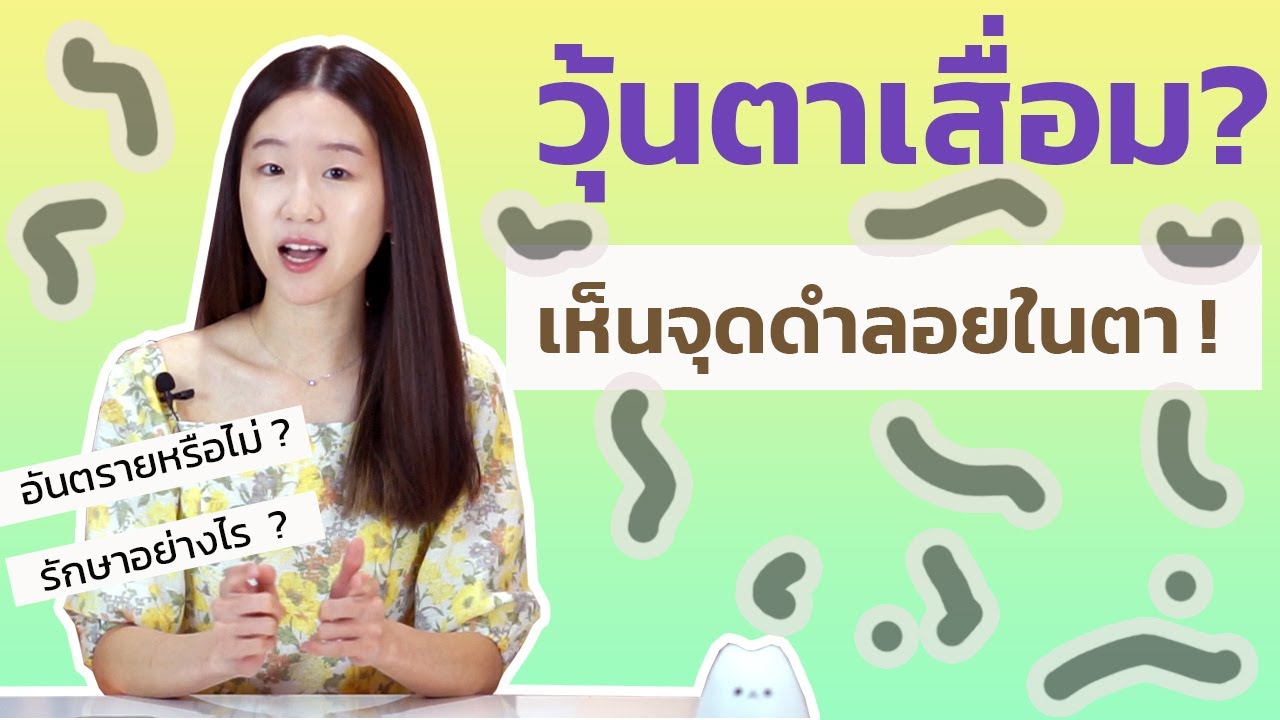 เห็นจุดดำในตา ! วุ้นตาเสื่อม ? อาการ ?  การรักษา ? (Floater, PVD)| Dr. Pat