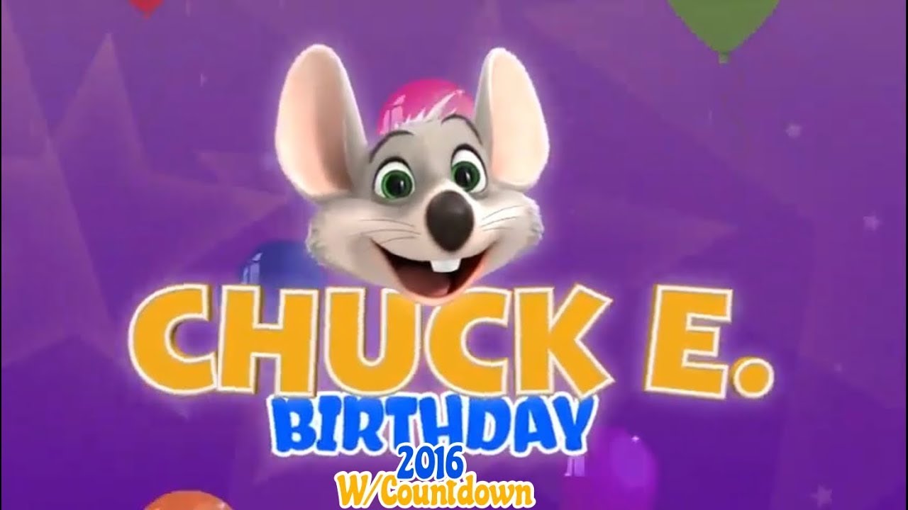 Chuck E  Cheese's Birthday Star w/Countdown (Fall 2016-2018)