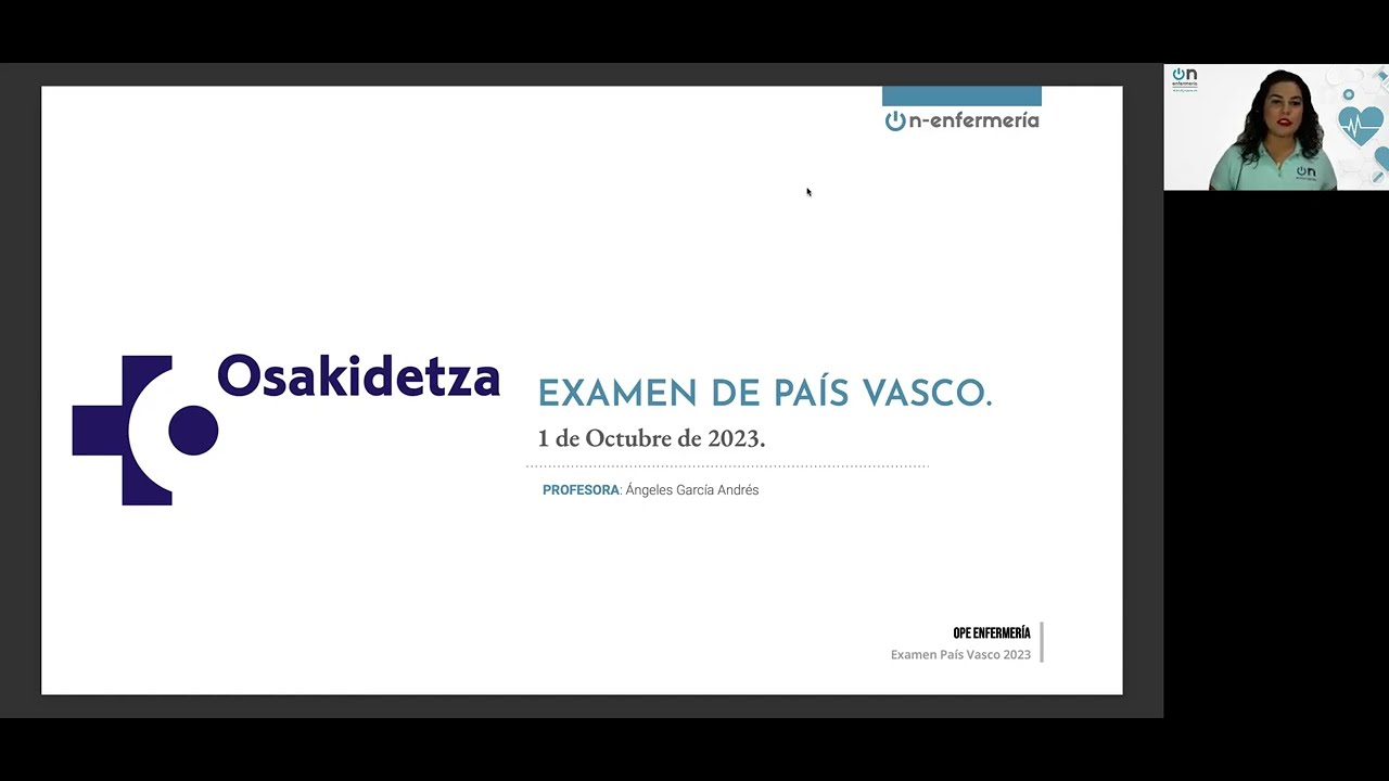 EXAMEN COMENTADO OPE ENFERMERÍA PAÍS VASCO - Osakidetza 2023