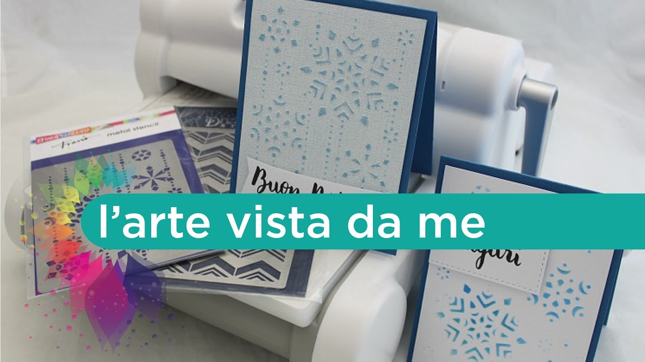 Embossing a freddo con Stencil in metallo Dreamweaver e Big Shot