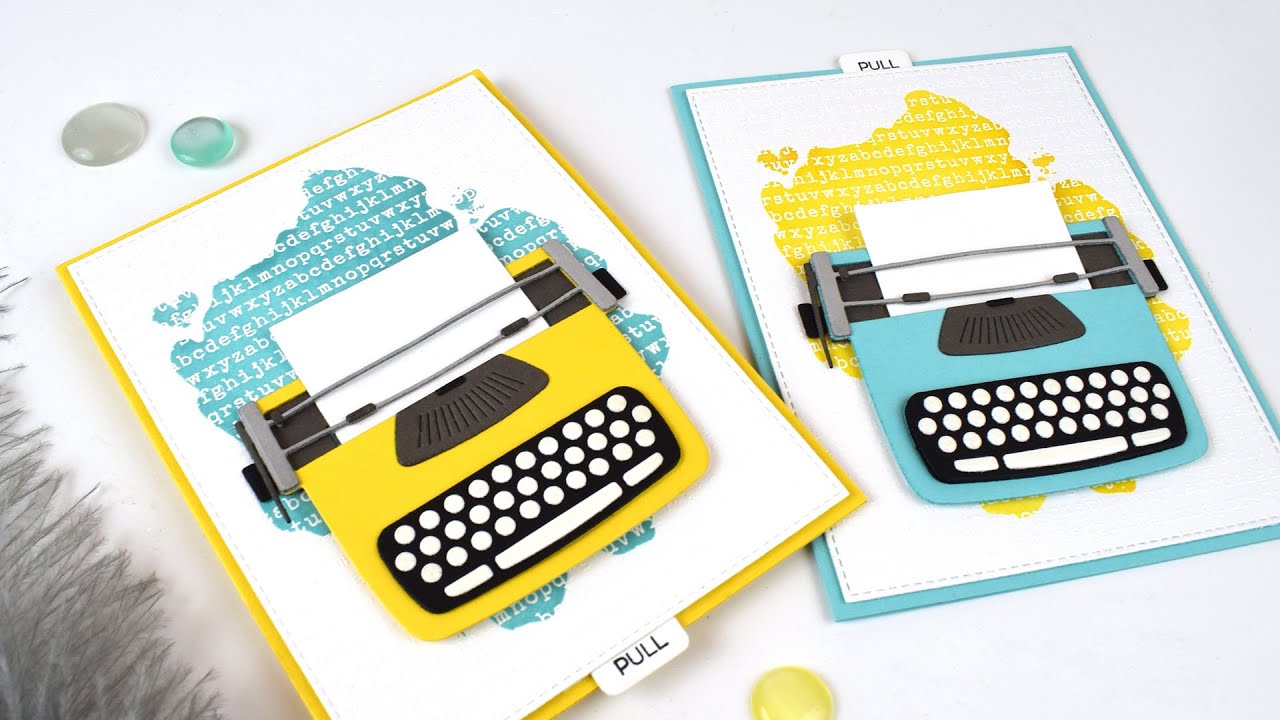 Creating Interactive Pull Tab Cards with the Typewriter Die-namics