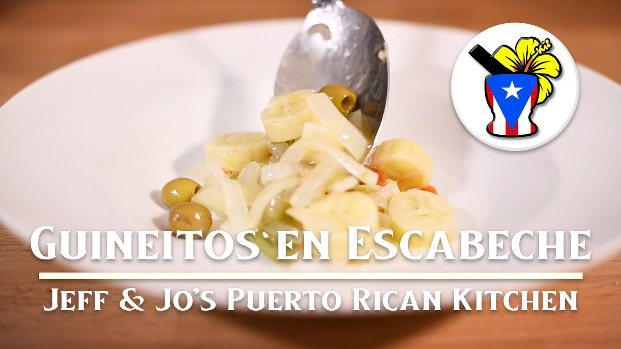 How to make Guineitos en Escabeche (Pickled Green Bananas) - Easy Puerto Rican Recipe