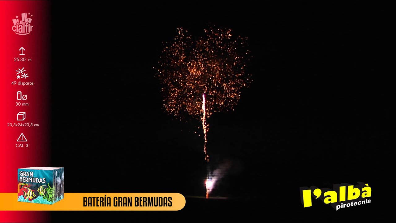 Batería GRAN BERMUDAS | L'Albà Pirotecnia - Venta de petardos