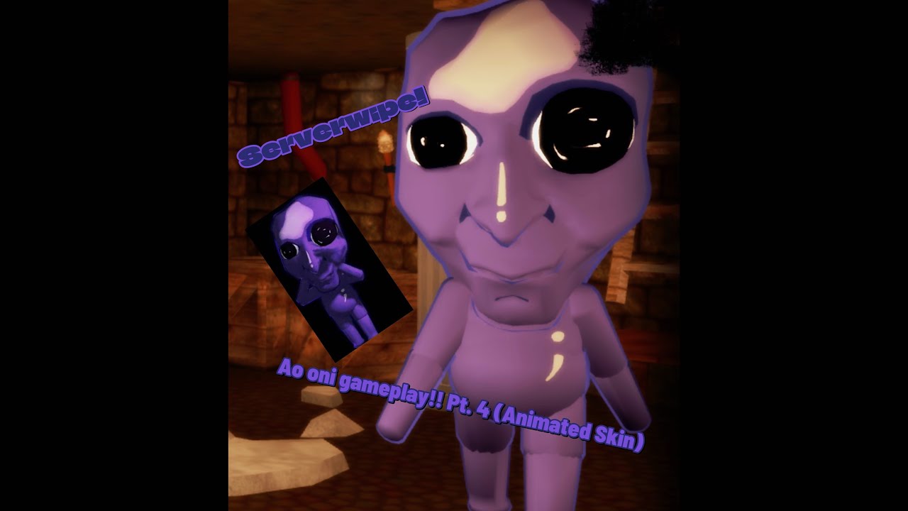 Ao oni gameplay!! Pt. 4 (Animated Skin) - Pillar Chase 2 