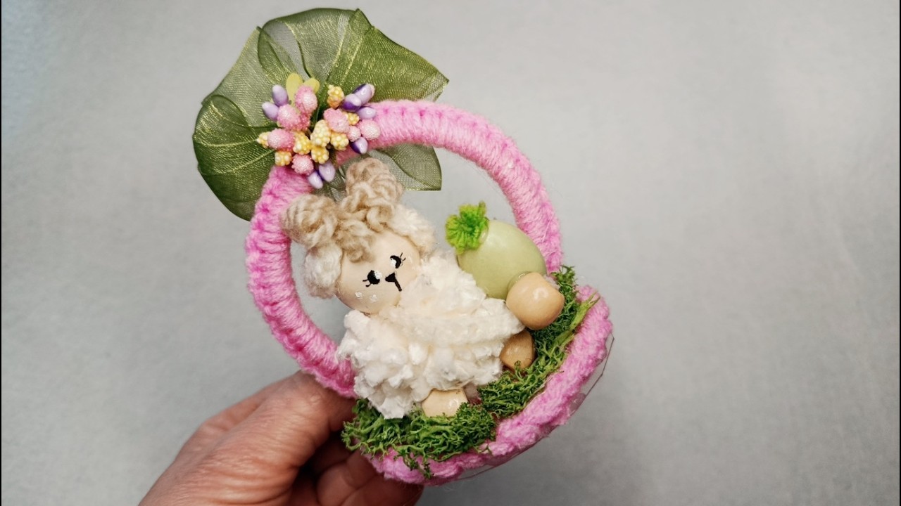 Вязаные крючком овечки 🐑 Пасхальное украшение в стиле амигуруми 🦋