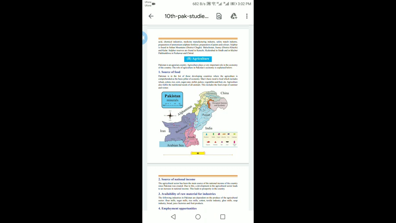 Role of Agriculture in Pakistan 's Economy