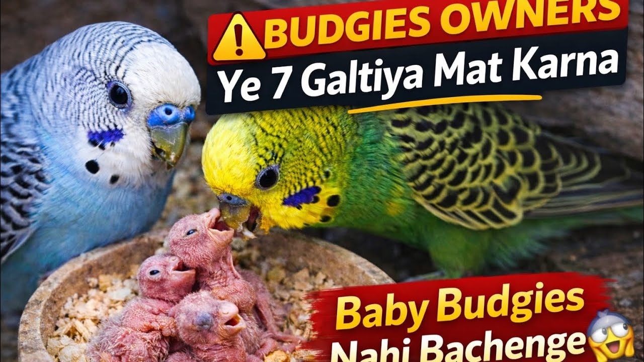 ⚠️ Budgies Owners Ye 7 Galtiya Mat Karna | Warna Baby Budgies Nahi Bachenge#budgies #budgiesbreeding