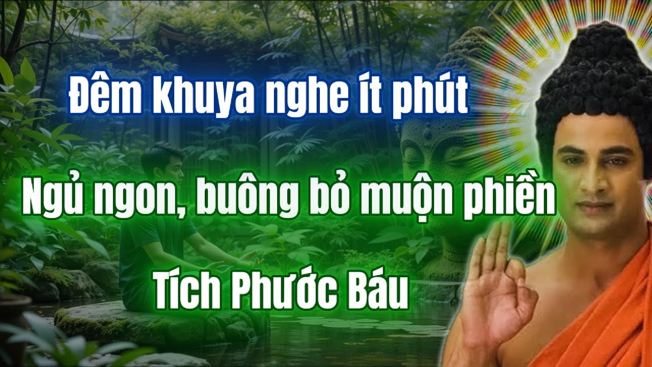Lời Phật đ&ecirc;m khuya, nghe &iacute;t ph&uacute;t, ngủ ngon, bu&ocirc;ng bỏ phiền n&atilde;o, rước phước l&agrave;nh.