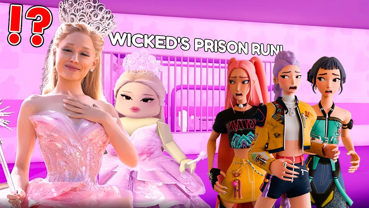 Kpop Demon Hunters Plays WICKED GLINDA Prison Run in Roblox (OBBY)