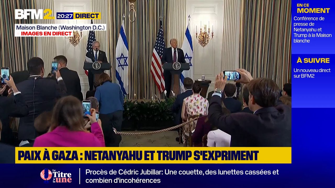 🟡Suivez la conférence de presse entre Benyamin Netanyahu et Donald Trump à l'issue de leur entretien
