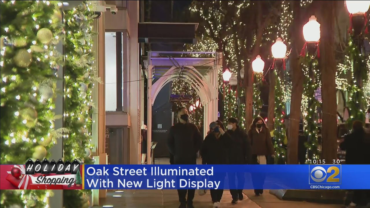 Oak Street Illuminated With New Holiday Light Display